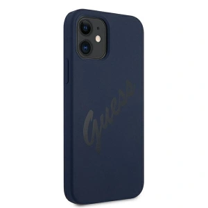 Hurtownia GSM - Etui Guess GUHCP12SLSVSBL Apple iPhone 12 mini niebieski/blue hardcase Script Vintage - GUE901BLU - {ean13} - Hurt