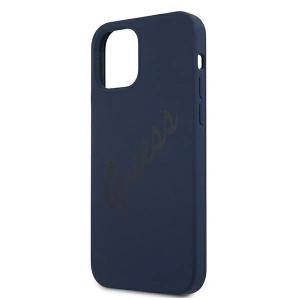 Hurtownia GSM - Etui Guess GUHCP12SLSVSBL Apple iPhone 12 mini niebieski/blue hardcase Script Vintage - GUE901BLU - {ean13} - Hurt