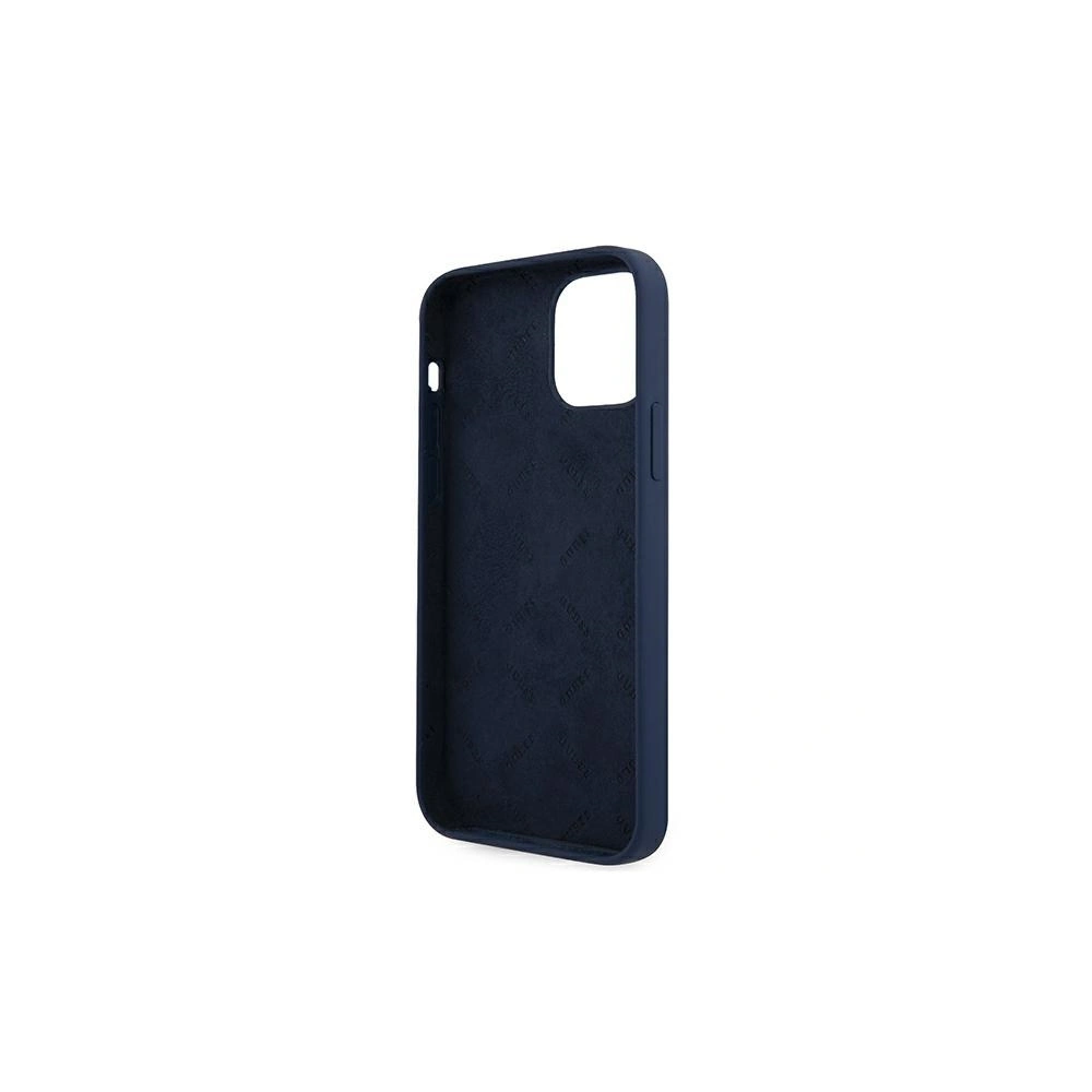 Hurtownia GSM - Etui Guess GUHCP12SLSVSBL Apple iPhone 12 mini niebieski/blue hardcase Script Vintage - GUE901BLU - {ean13} - Hurt
