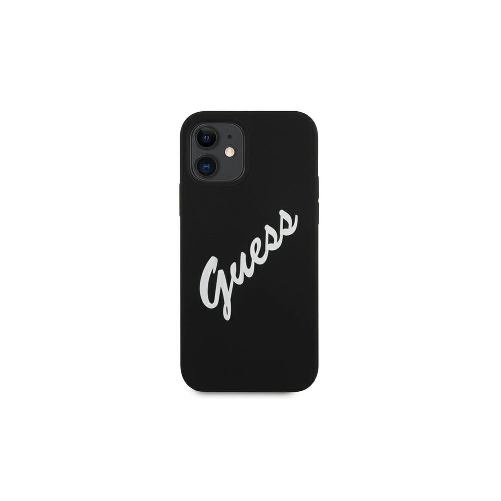 Hurtownia GSM - Etui Guess GUHCP12SLSVSBW Apple iPhone 12 mini czarno biały/black white hardcase Silicone Vintage - GUE902BLKWHT - {ean13} - Hurt