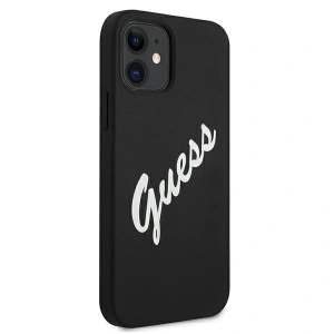 Hurtownia GSM - Etui Guess GUHCP12SLSVSBW Apple iPhone 12 mini czarno biały/black white hardcase Silicone Vintage - GUE902BLKWHT - {ean13} - Hurt