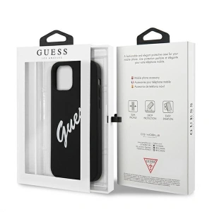 Hurtownia GSM - Etui Guess GUHCP12SLSVSBW Apple iPhone 12 mini czarno biały/black white hardcase Silicone Vintage - GUE902BLKWHT - {ean13} - Hurt