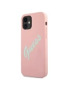 Hurtownia GSM - Etui Guess GUHCP12SLSVSPG Apple iPhone 12 mini różowo zielony/green pink hardcase Silicone Vintage - GUE905PNKGRN - {ean13} - Hurt