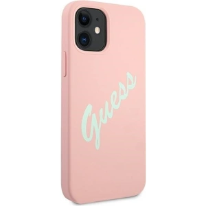 Hurtownia GSM - Etui Guess GUHCP12SLSVSPG Apple iPhone 12 mini różowo zielony/green pink hardcase Silicone Vintage - GUE905PNKGRN - {ean13} - Hurt