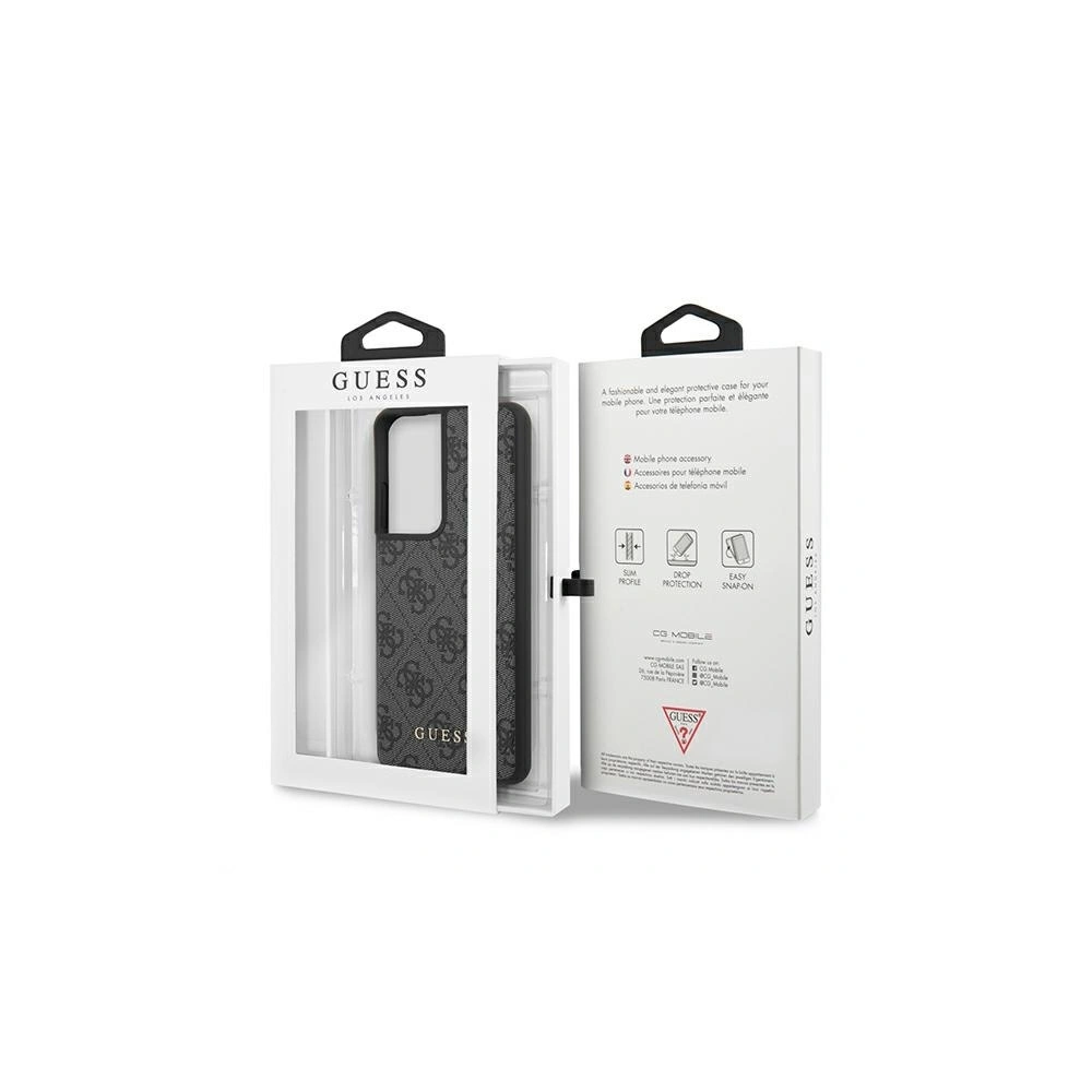 Hurtownia GSM - Etui Guess GUHCS21LG4GFGR Samsung Galaxy S21 Ultra szary/grey hard case 4G Metal Gold Logo - GUE906GRY - {ean13} - Hurt