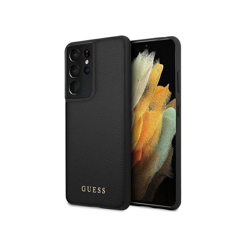 Guess Distributor - 3700740495780 - GUE907BLK - Guess GUHCS21LIGLBK Samsung Galaxy S21 Ultra black hard case Iridescent - B2B homescreen