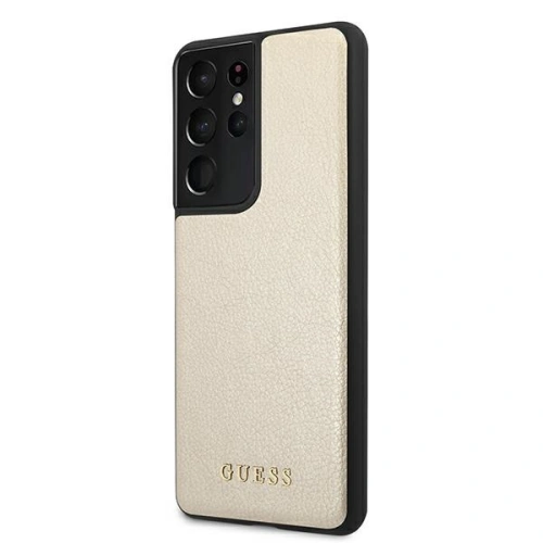 Etui Guess GUHCS21LIGLGO Samsung Galaxy S21 Ultra złoty/gold hard case Iridescent