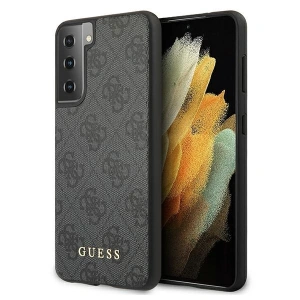 Etui Guess GUHCS21MG4GFGR Samsung Galaxy S21+ Plus szary/grey hard case 4G Metal Gold Logo