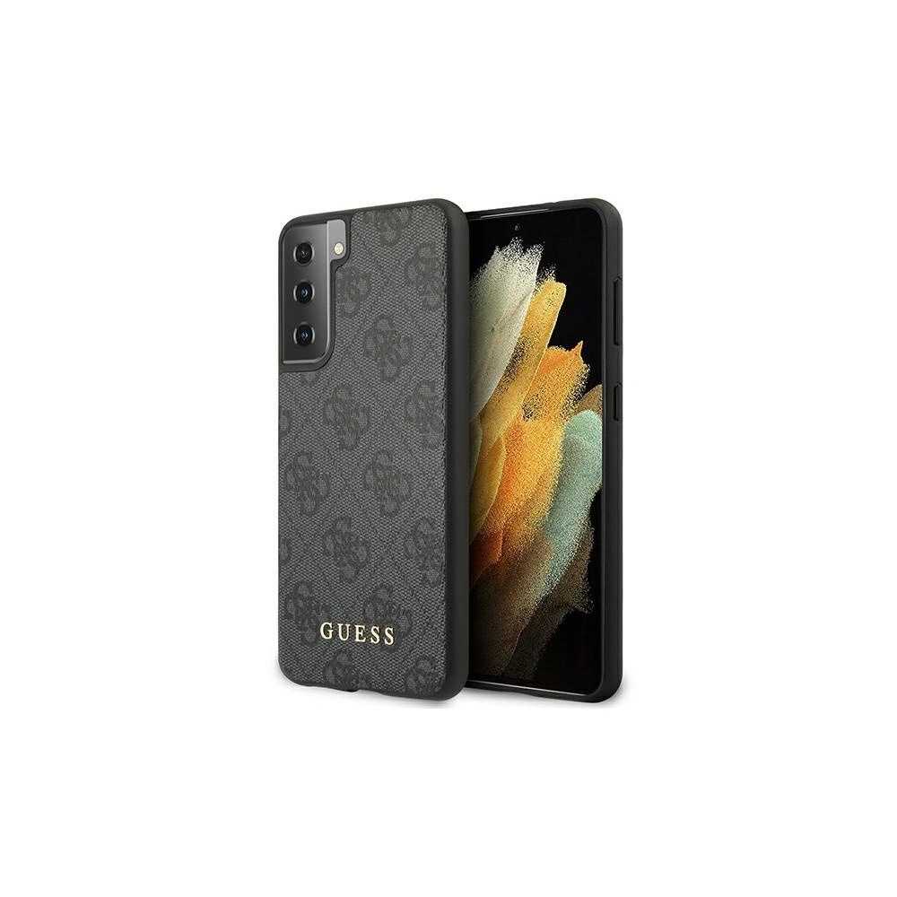 Hurtownia GSM - Etui Guess GUHCS21MG4GFGR Samsung Galaxy S21+ Plus szary/grey hard case 4G Metal Gold Logo - GUE912GRY - {ean13} - Hurt