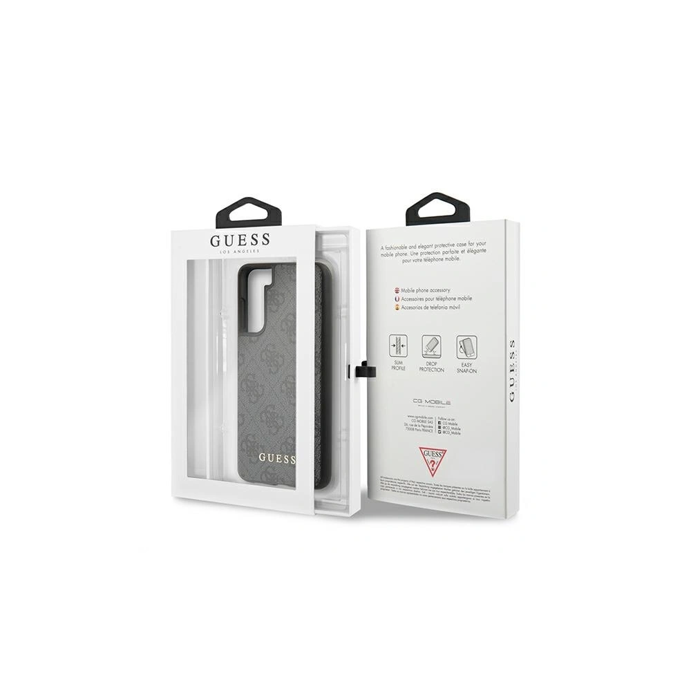 Hurtownia GSM - Etui Guess GUHCS21MG4GFGR Samsung Galaxy S21+ Plus szary/grey hard case 4G Metal Gold Logo - GUE912GRY - {ean13} - Hurt