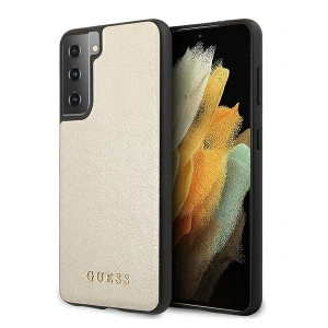 Hurtownia GSM - Guess Samsung Case GUHCS21MIGLGO Galaxy S21+ Plus gold/gold hartes Case Iridescent - GUE914GLD - {ean13} - Hurt