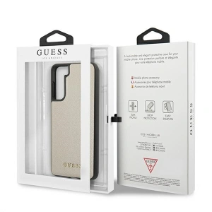 Hurtownia GSM - Guess Samsung Case GUHCS21MIGLGO Galaxy S21+ Plus gold/gold hartes Case Iridescent - GUE914GLD - {ean13} - Hurt
