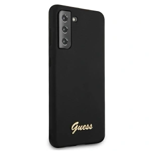 Hurtownia GSM - Etui Guess GUHCS21MLSLMGBK Samsung Galaxy S21+ Plus czarny/black hardcase Silicone Script Metal Logo - GUE915BLK - {ean13} - Hurt