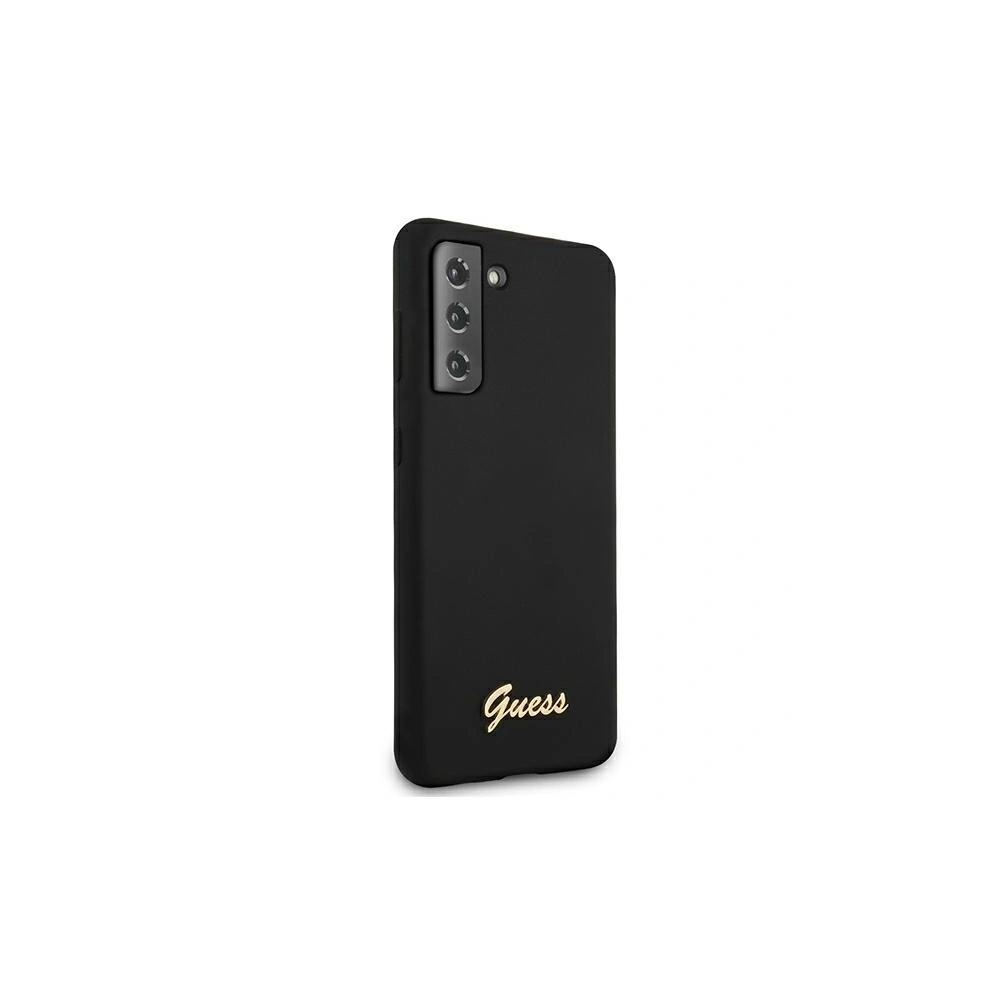Hurtownia GSM - Etui Guess GUHCS21MLSLMGBK Samsung Galaxy S21+ Plus czarny/black hardcase Silicone Script Metal Logo - GUE915BLK - {ean13} - Hurt