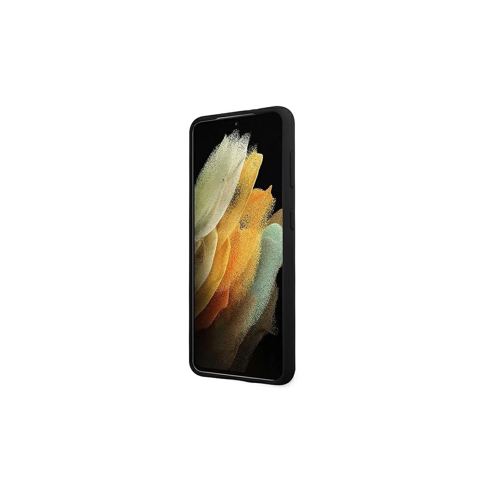 Wholesale Guess GUHCS21MLSLMGBK Samsung Galaxy S21+ Plus black hardcase Silicone Script Metal Logo - GUE915BLK - {ean13} - Hurt