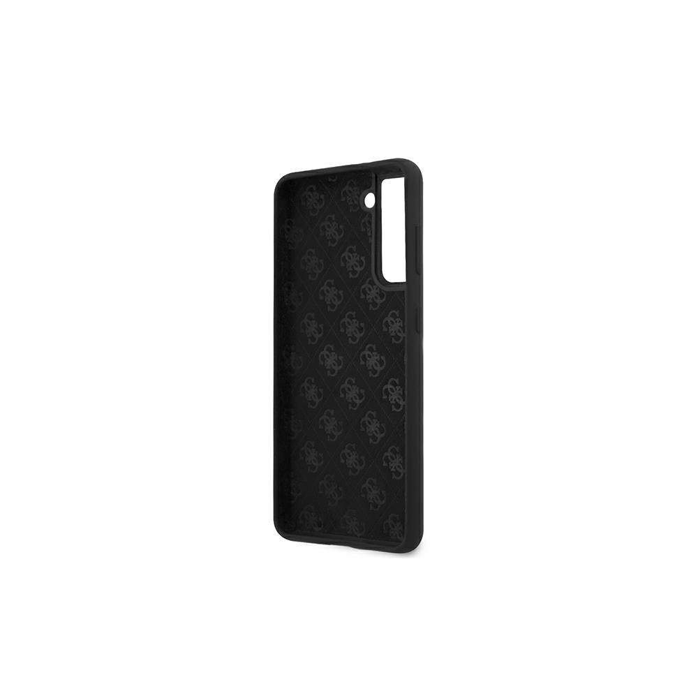 Hurtownia GSM - Etui Guess GUHCS21MLSLMGBK Samsung Galaxy S21+ Plus czarny/black hardcase Silicone Script Metal Logo - GUE915BLK - {ean13} - Hurt