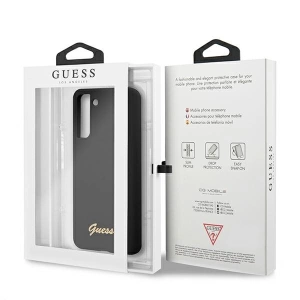 Hurtownia GSM - Etui Guess GUHCS21MLSLMGBK Samsung Galaxy S21+ Plus czarny/black hardcase Silicone Script Metal Logo - GUE915BLK - {ean13} - Hurt