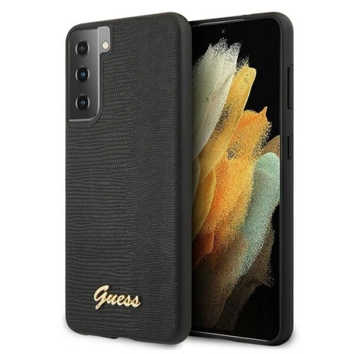 Etui Guess GUHCS21MPCUMLLIBK Samsung Galaxy S21+ Plus czarny/black hardcase Lizard Collection