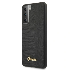 Hurtownia GSM - Etui Guess GUHCS21MPCUMLLIBK Samsung Galaxy S21+ Plus czarny/black hardcase Lizard Collection - GUE916BLK - {ean13} - Hurt