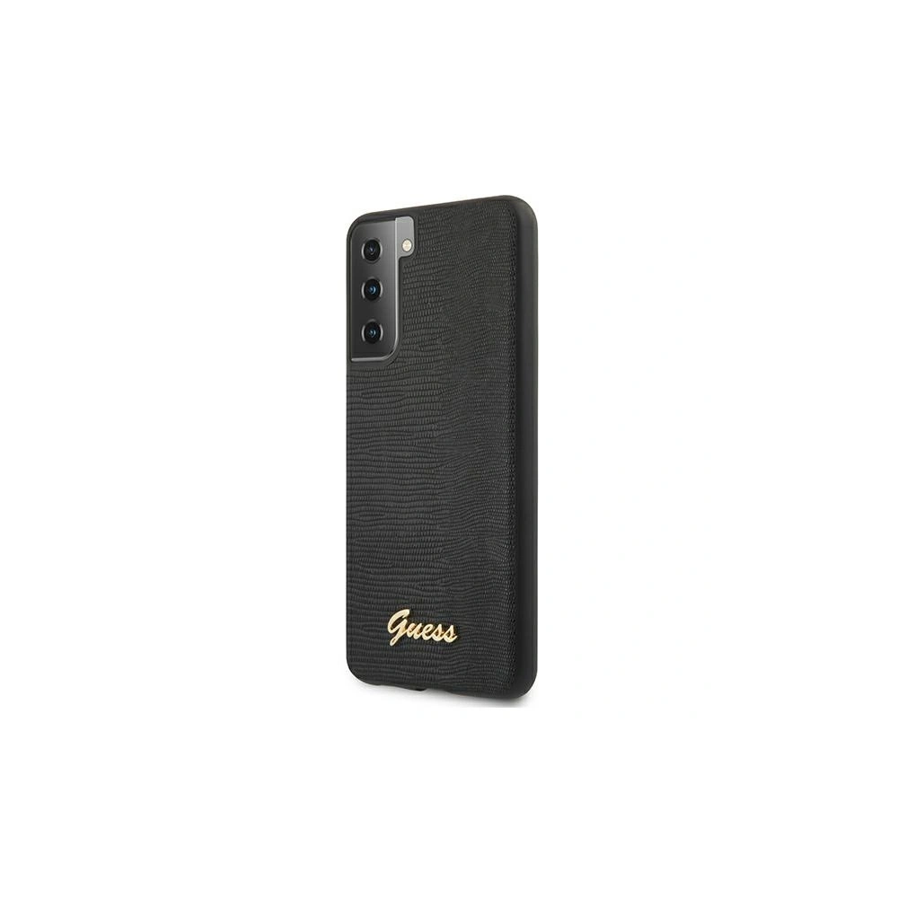 Hurtownia GSM - Etui Guess GUHCS21MPCUMLLIBK Samsung Galaxy S21+ Plus czarny/black hardcase Lizard Collection - GUE916BLK - {ean13} - Hurt