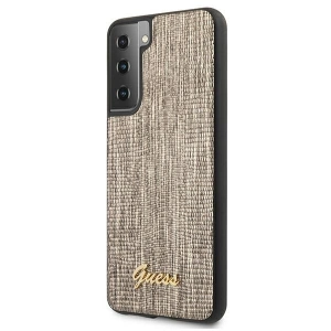 Hurtownia GSM - Etui Guess GUHCS21MPCUMLLIGO Samsung Galaxy S21+ Plus złoty/gold hardcase Lizard Collection - GUE917GLD - {ean13} - Hurt