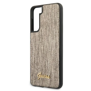 Hurtownia GSM - Etui Guess GUHCS21MPCUMLLIGO Samsung Galaxy S21+ Plus złoty/gold hardcase Lizard Collection - GUE917GLD - {ean13} - Hurt