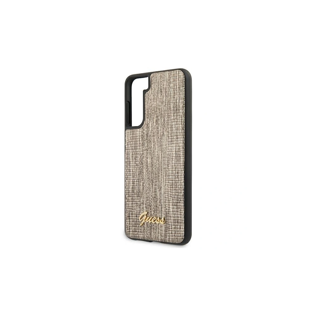 Hurtownia GSM - Etui Guess GUHCS21MPCUMLLIGO Samsung Galaxy S21+ Plus złoty/gold hardcase Lizard Collection - GUE917GLD - {ean13} - Hurt