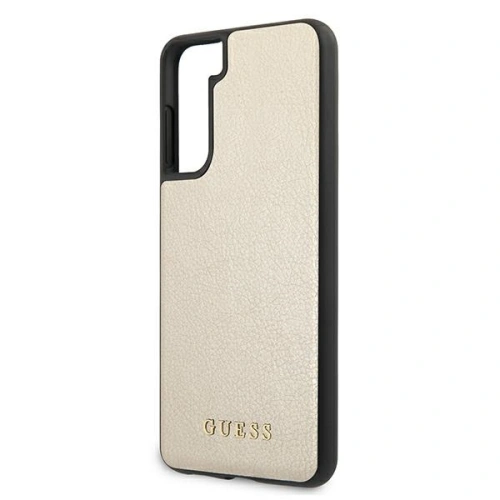 Etui Guess GUHCS21SIGLGO Samsung Galaxy S21 złoty/gold hard case Iridescent