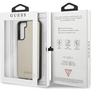 Wholesale Guess GUHCS21SIGLGO Samsung Galaxy S21 gold hard case Iridescent - GUE920GLD - {ean13} - Hurt