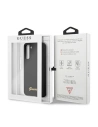 Wholesale Guess GUHCS21SLSLMGBK Samsung Galaxy S21 black hardcase Silicone Script Metal Logo - GUE921BLK - {ean13} - Hurt