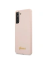 Hurtownia GSM - Etui Guess GUHCS21SLSLMGLP Samsung Galaxy S21 różowy/pink hardcase Silicone Script Metal Logo - GUE922PNK - {ean13} - Hurt