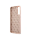Wholesale Guess GUHCS21SLSLMGLP Samsung Galaxy S21 pink hardcase Silicone Script Metal Logo - GUE922PNK - {ean13} - Hurt