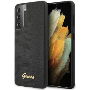 Hurtownia GSM - Etui Guess GUHCS21SPCUMLLIBK Samsung Galaxy S21 czarny/black hardcase Lizard Collection - GUE923BLK - {ean13} - Hurt