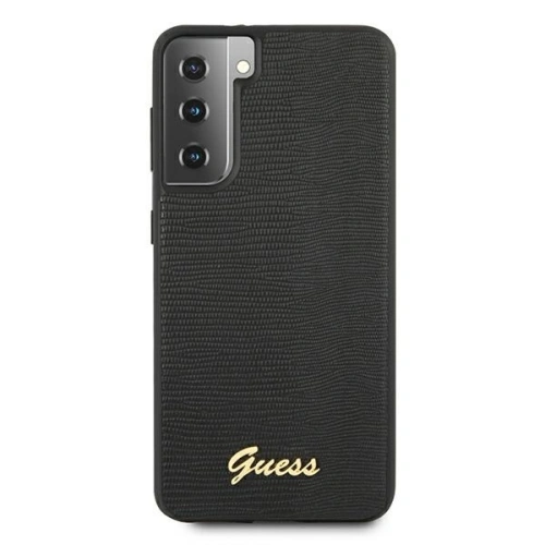 Etui Guess GUHCS21SPCUMLLIBK Samsung Galaxy S21 czarny/black hardcase Lizard Collection