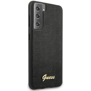 Etui Guess GUHCS21SPCUMLLIBK Samsung Galaxy S21 czarny/black hardcase Lizard Collection