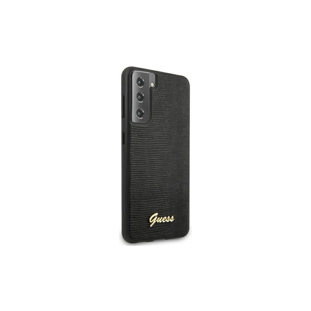Wholesale Guess GUHCS21SPCUMLLIBK Samsung Galaxy S21 black hardcase Lizard Collection - GUE923BLK - {ean13} - Hurt