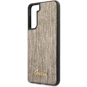 Wholesale Guess GUHCS21SPCUMLLIGO Samsung Galaxy S21 gold hardcase Lizard Collection - GUE924GLD - {ean13} - Hurt