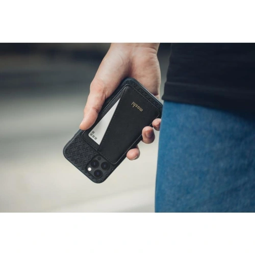 Portfel magnetyczny Moshi Slim Wallet (System SnapTo™) (Jet Black)