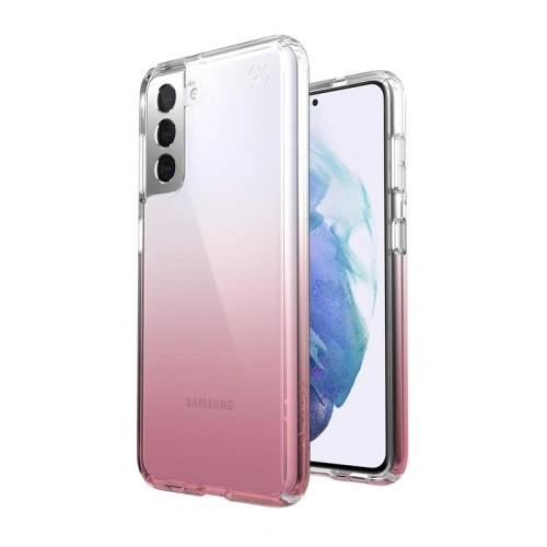 Etui Speck Presidio Perfect-Clear Ombre Samsung Galaxy S21 z powłoką MICROBAN (Clear/Vintage Rose Fade)