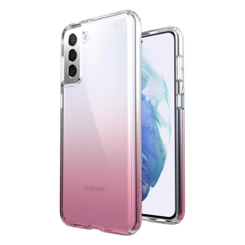 Etui Speck Presidio Perfect-Clear Ombre Samsung Galaxy S21+ Plus z powłoką MICROBAN (Clear/Vintage Rose Fade)