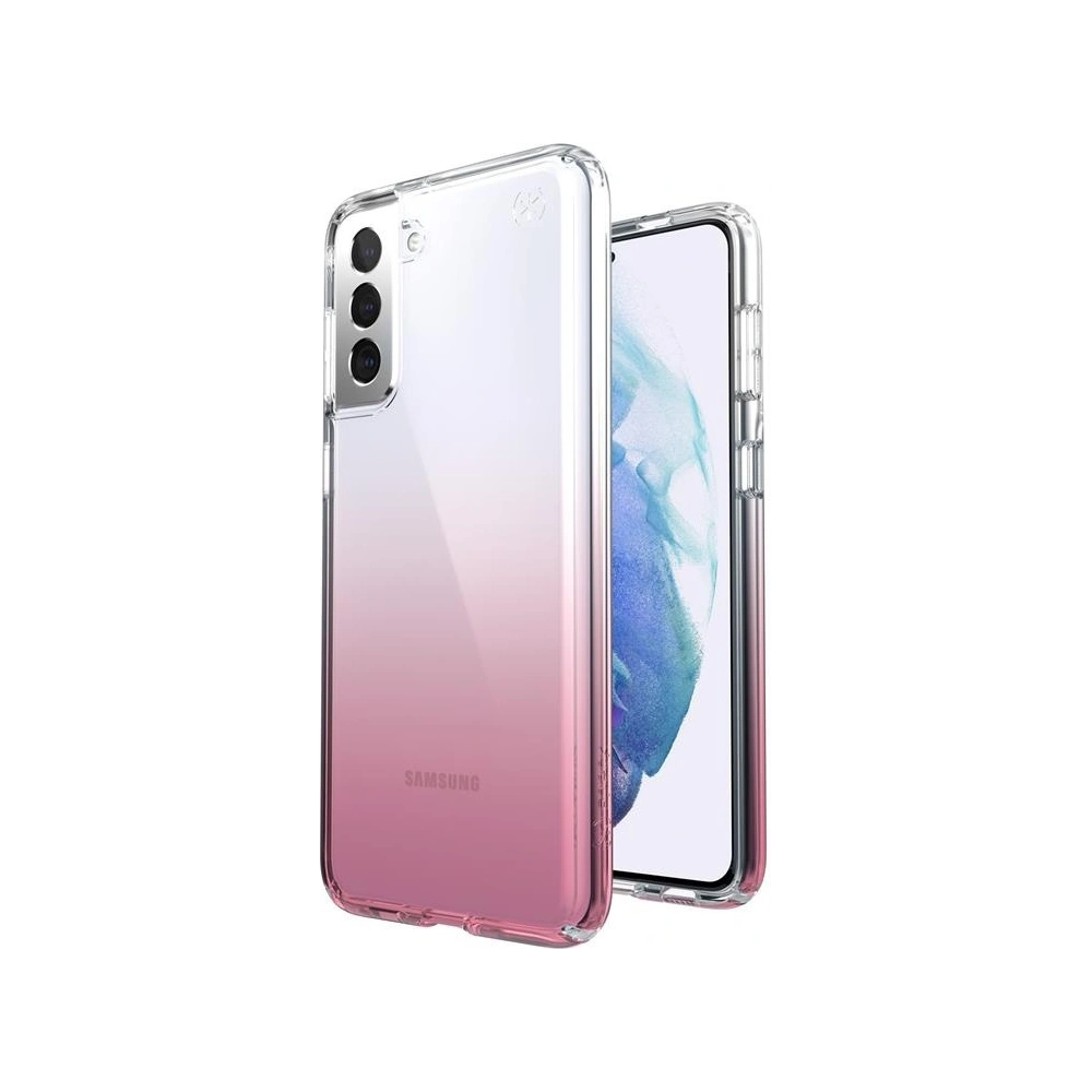 Hurtownia GSM - Etui Speck Presidio Perfect-Clear Ombre Samsung Galaxy S21+ Plus z powłoką MICROBAN (Clear/Vintage Rose Fade) - SPK227CLRS - {ean13} - Hurt