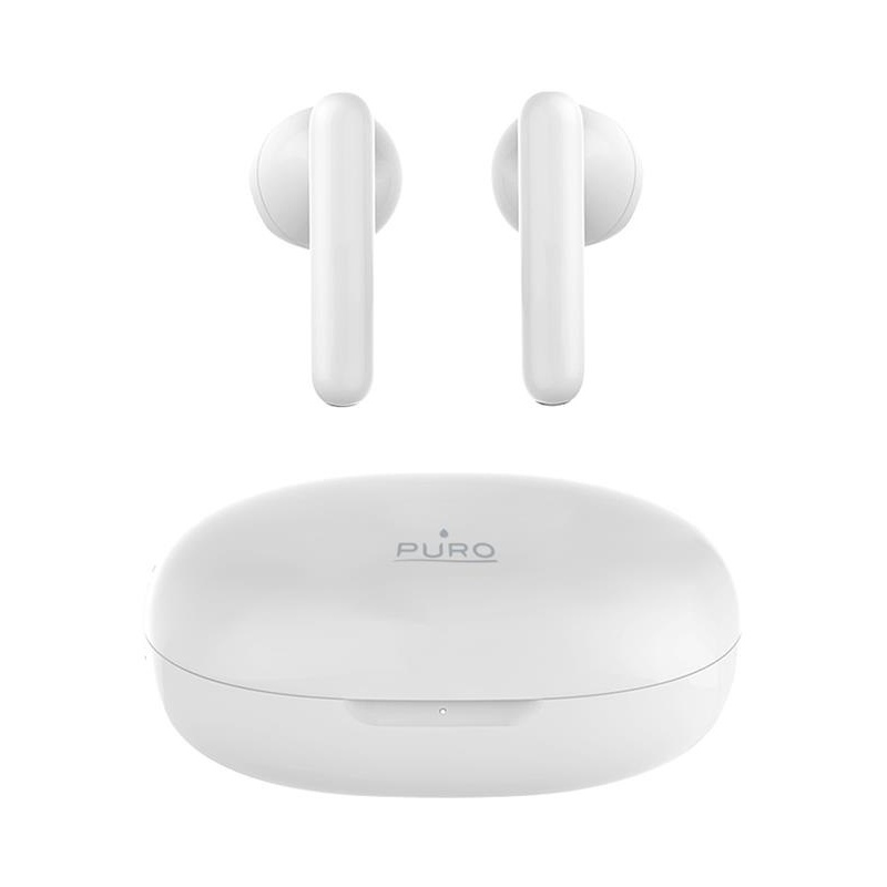 Hurtownia Puro - 8033830298011 - PUR396WHT - Bezprzewodowe słuchawki PURO Slim Pod Pro TWS 5.0 Bluetooth V5.0 z etui ładującym, wodoszczelność IPX5 (biały) - B2B homescreen