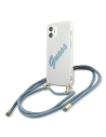 Hurtownia GSM - Etui Guess GUHCP12SCRTVSBL Apple iPhone 12 mini niebieski/blue hardcase Script Vintage - GUE925BLU - {ean13} - Hurt