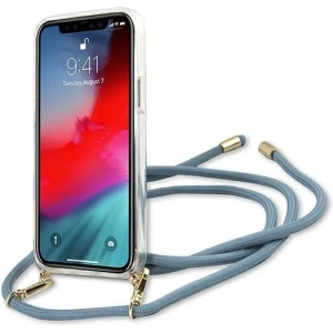 Hurtownia GSM - Etui Guess GUHCP12SCRTVSBL Apple iPhone 12 mini niebieski/blue hardcase Script Vintage - GUE925BLU - {ean13} - Hurt