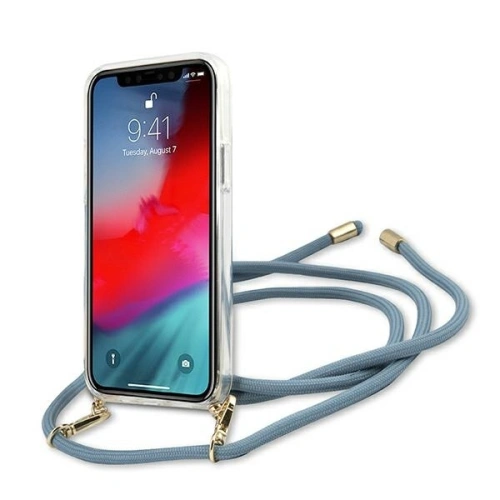 Etui Guess GUHCP12SCRTVSBL Apple iPhone 12 mini niebieski/blue hardcase Script Vintage