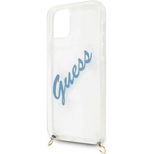 Hurtownia GSM - Etui Guess GUHCP12SCRTVSBL Apple iPhone 12 mini niebieski/blue hardcase Script Vintage - GUE925BLU - {ean13} - Hurt