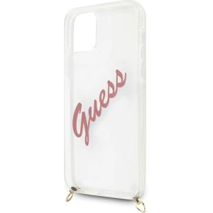 Hurtownia GSM - Etui Guess GUHCP12SCRTVSPI Apple iPhone 12 mini różowy/pink hardcase Script Vintage - GUE926PNK - {ean13} - Hurt