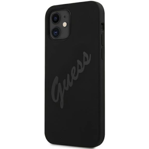 Hurtownia GSM - Etui Guess GUHCP12SLSVSBK Apple iPhone 12 mini czarny/black hardcase Script Vintage - GUE927BLK - {ean13} - Hurt