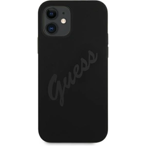 Hurtownia GSM - Etui Guess GUHCP12SLSVSBK Apple iPhone 12 mini czarny/black hardcase Script Vintage - GUE927BLK - {ean13} - Hurt