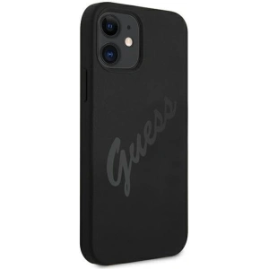 Hurtownia GSM - Etui Guess GUHCP12SLSVSBK Apple iPhone 12 mini czarny/black hardcase Script Vintage - GUE927BLK - {ean13} - Hurt